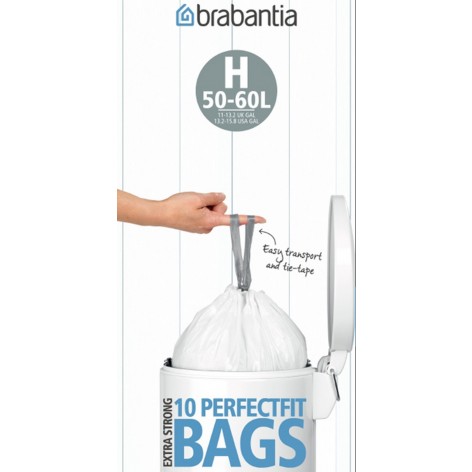 Мешки для мусора Brabantia PerfectFit H (50-60 л), 10 шт., в рулоне